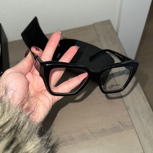 PRADA BLACK CLEAD FRAMES